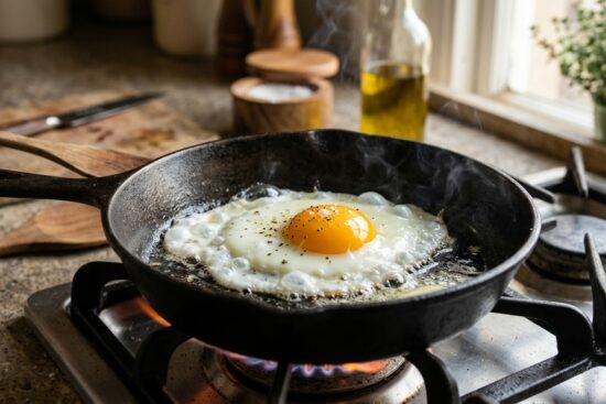 cuisson oeuf au plat